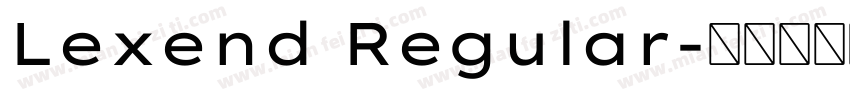 Lexend Regular字体转换
